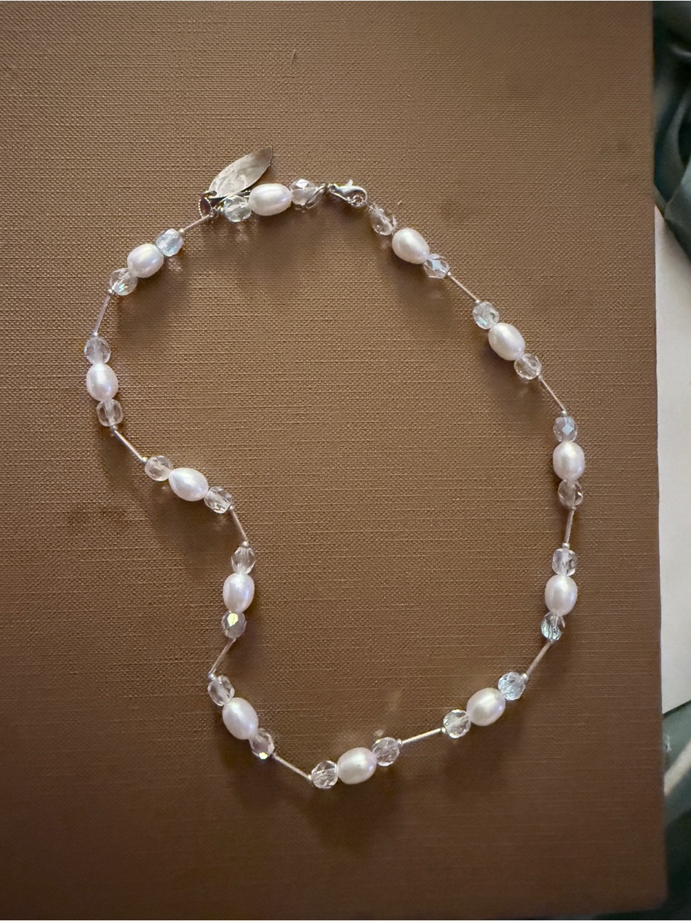Brighton vintage pearl & crystal necklace